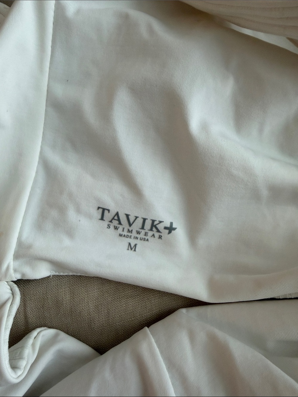 Tavik+ White Ribbed Bikini Top - Picture 4 of 4